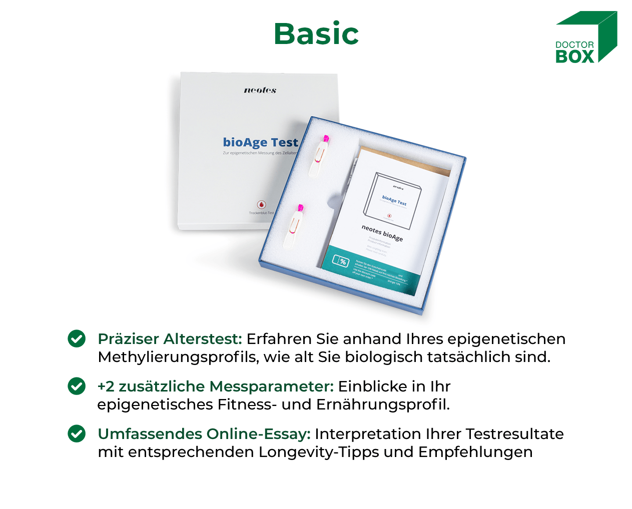neotes bioAge-Test - DoctorBox Heimtests