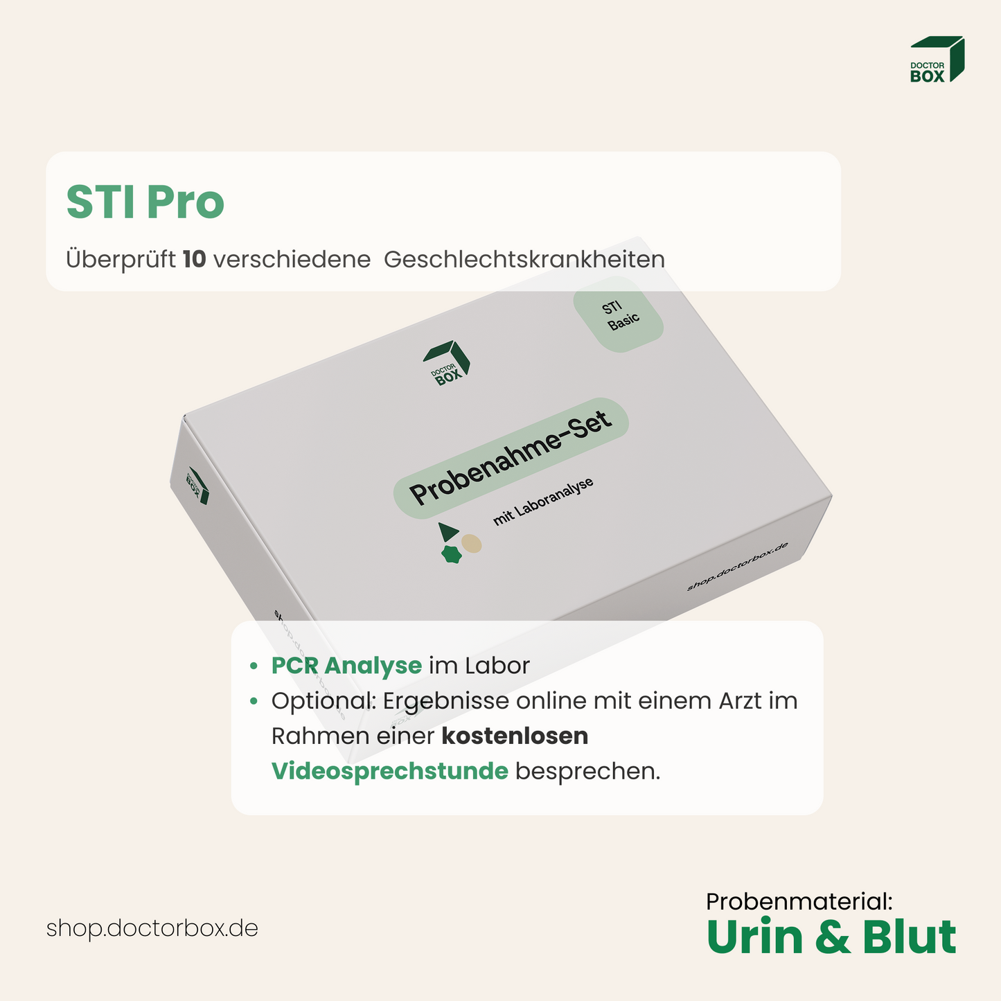 STI Pro Heimtest - Geschlechtskrankheiten-Test