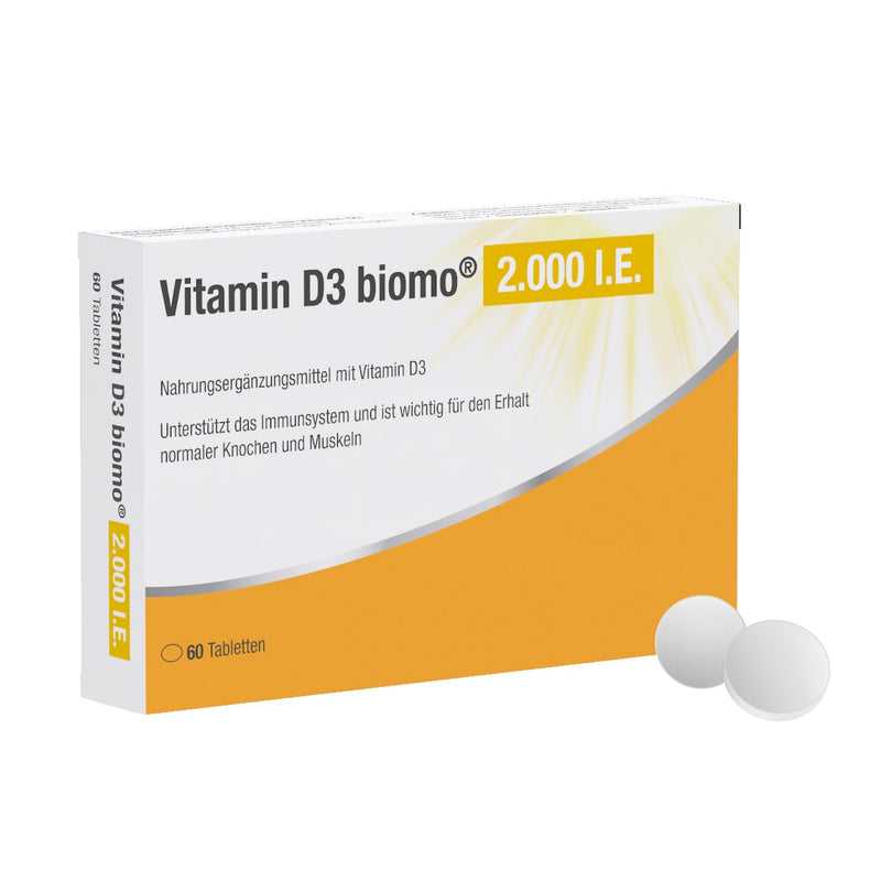 Vitamin D3 biomo® 2,000 IU - 120 tablets