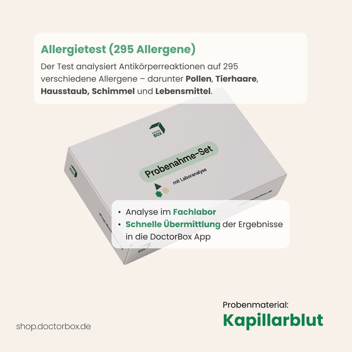 DoctorBox Allergietest Kit für zu Hause