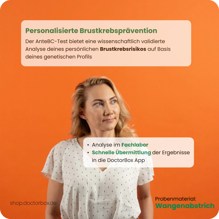 Test de risque de cancer du sein DoctorBox AnteBC pour usage domestique
