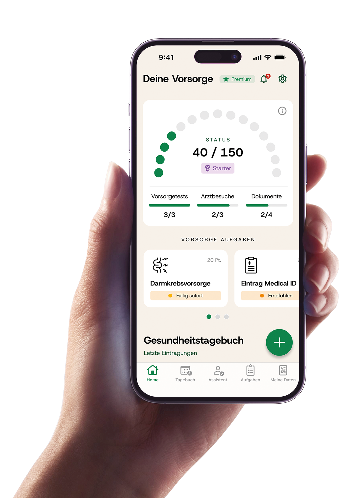 DoctorBox: Der smarte Copilot für deine Gesundheitsvorsorge. Bild zeigt eine Gesundheitsanwendung für moderne Vorsorge. 