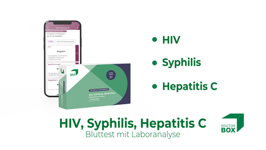 STI Test HIV, Syphilis (Lues), Hepatitis C - Geschlechtskrankheiten-Test
