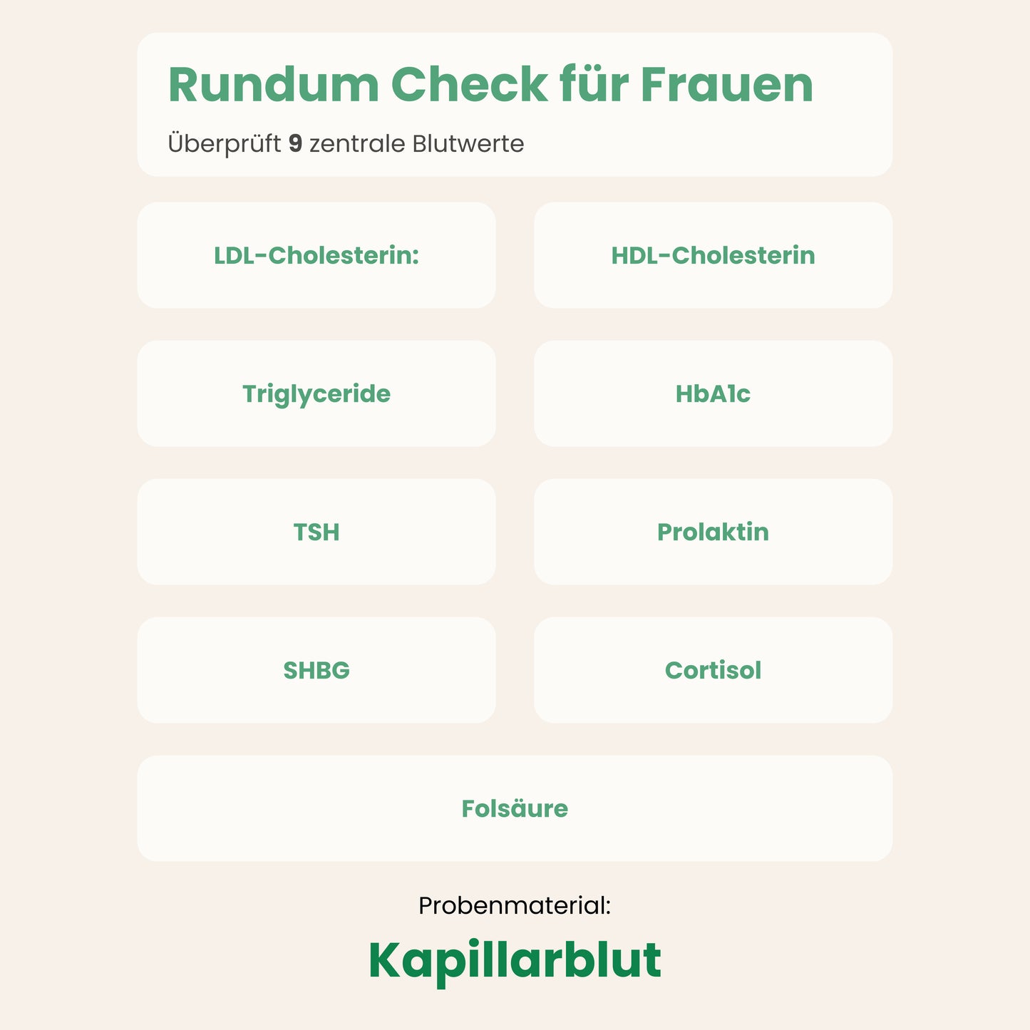 Rundum Check für Frauen