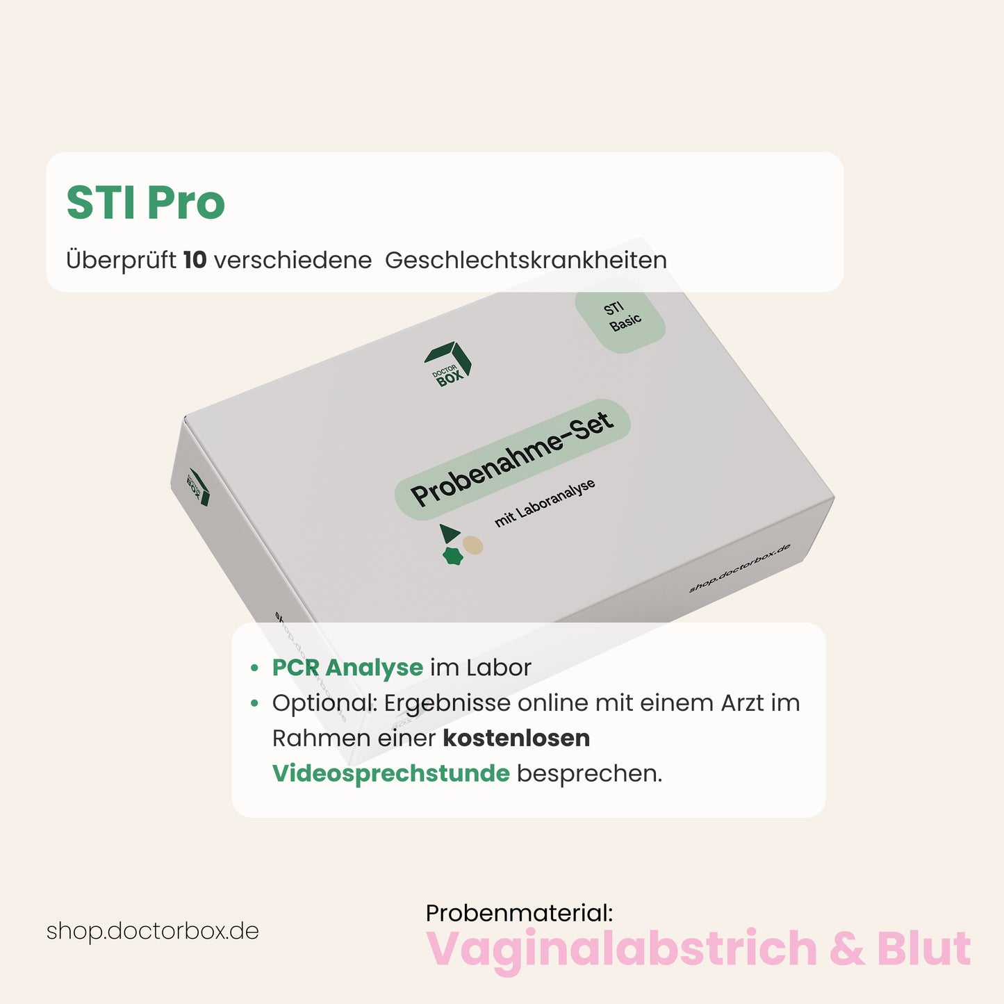 STI Pro Heimtest - Geschlechtskrankheiten-Test