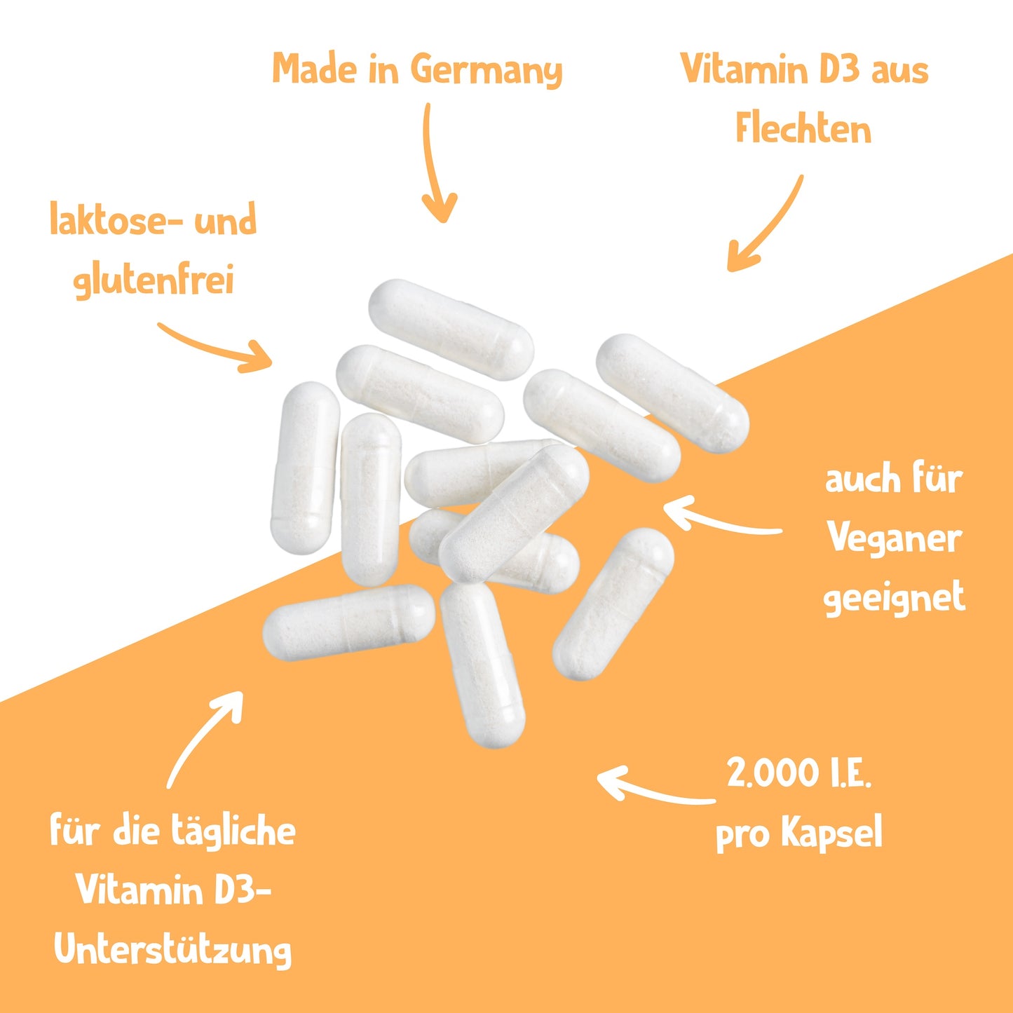 Vitamin D3 biomo® 2.000 I.E. (vegan) - 90 Kapseln